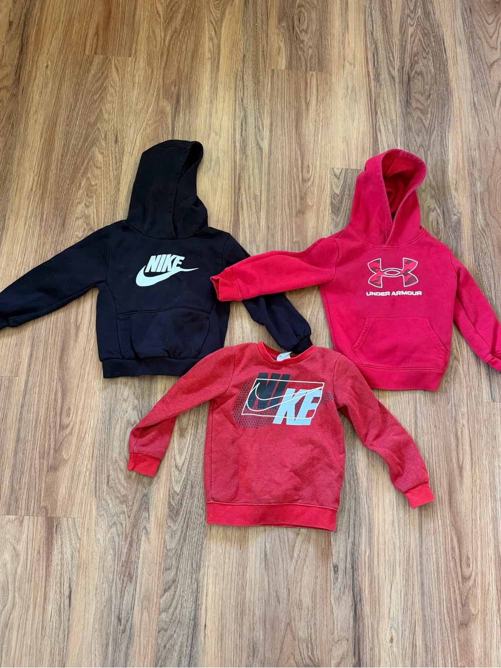 Nike Under Armour Boys 4T Sweatshirt Hoodie Lot 3 Athletic Pullovers
